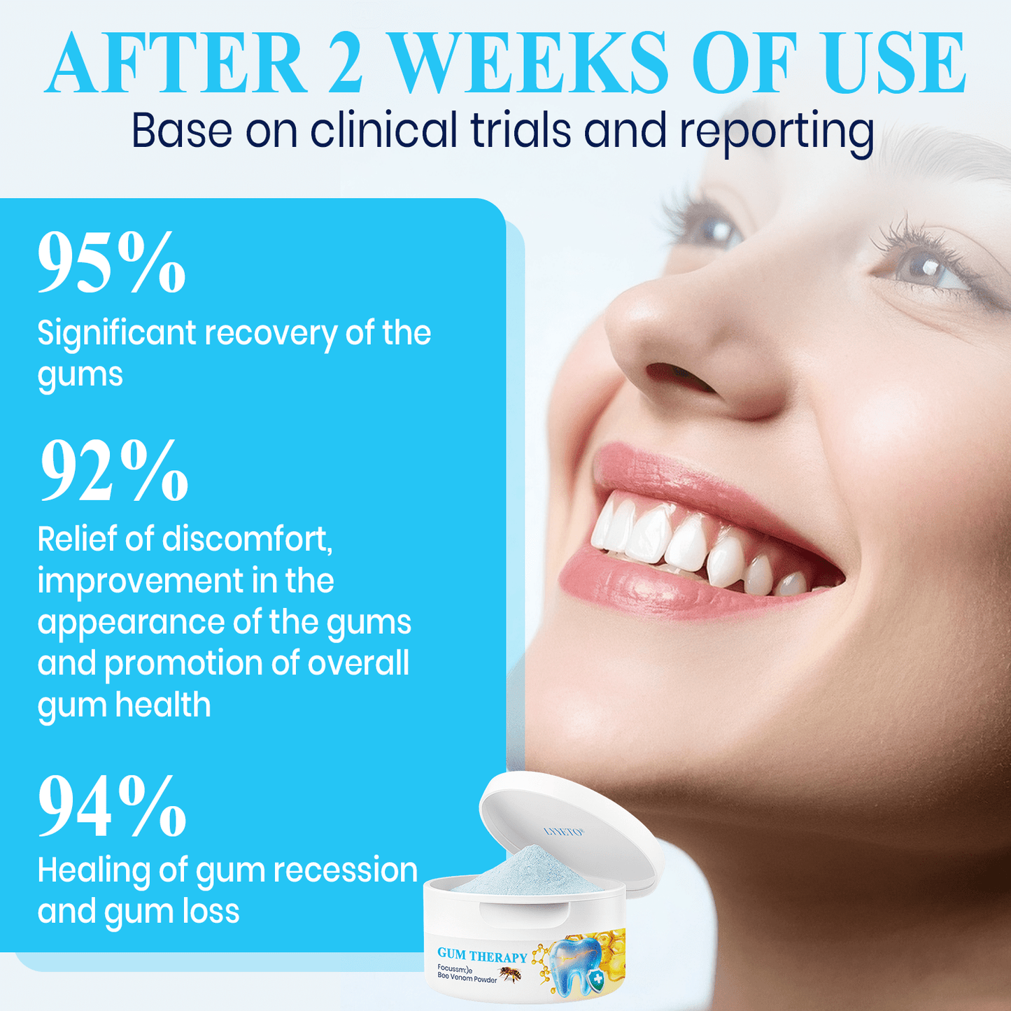 ⭐️Lyyeto® Focussmile bee venom treatment powder for oral use ACE 🦷