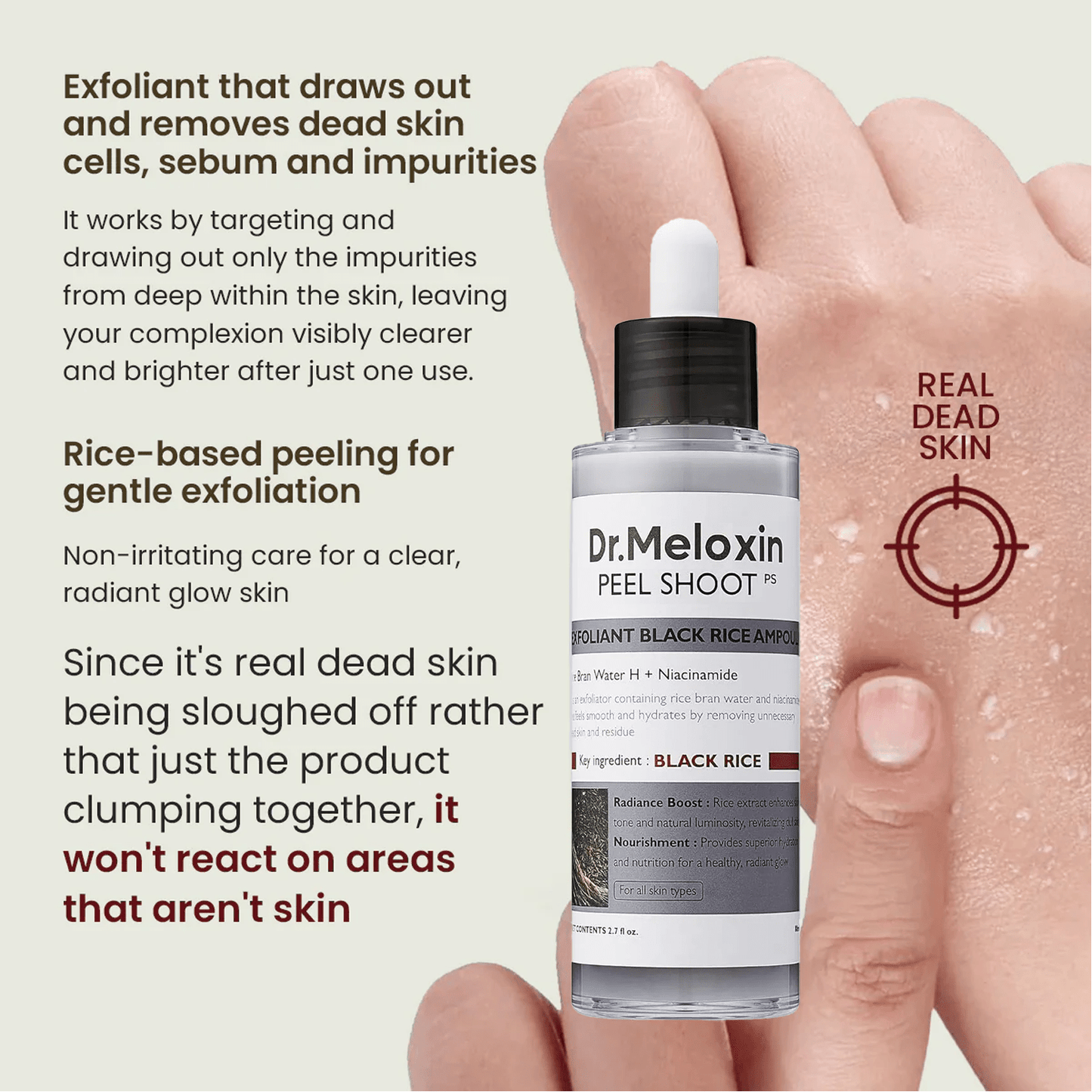 Dr. Meloxin PEEL SHOOT GlowShot Exfoliant Rice Ampoule