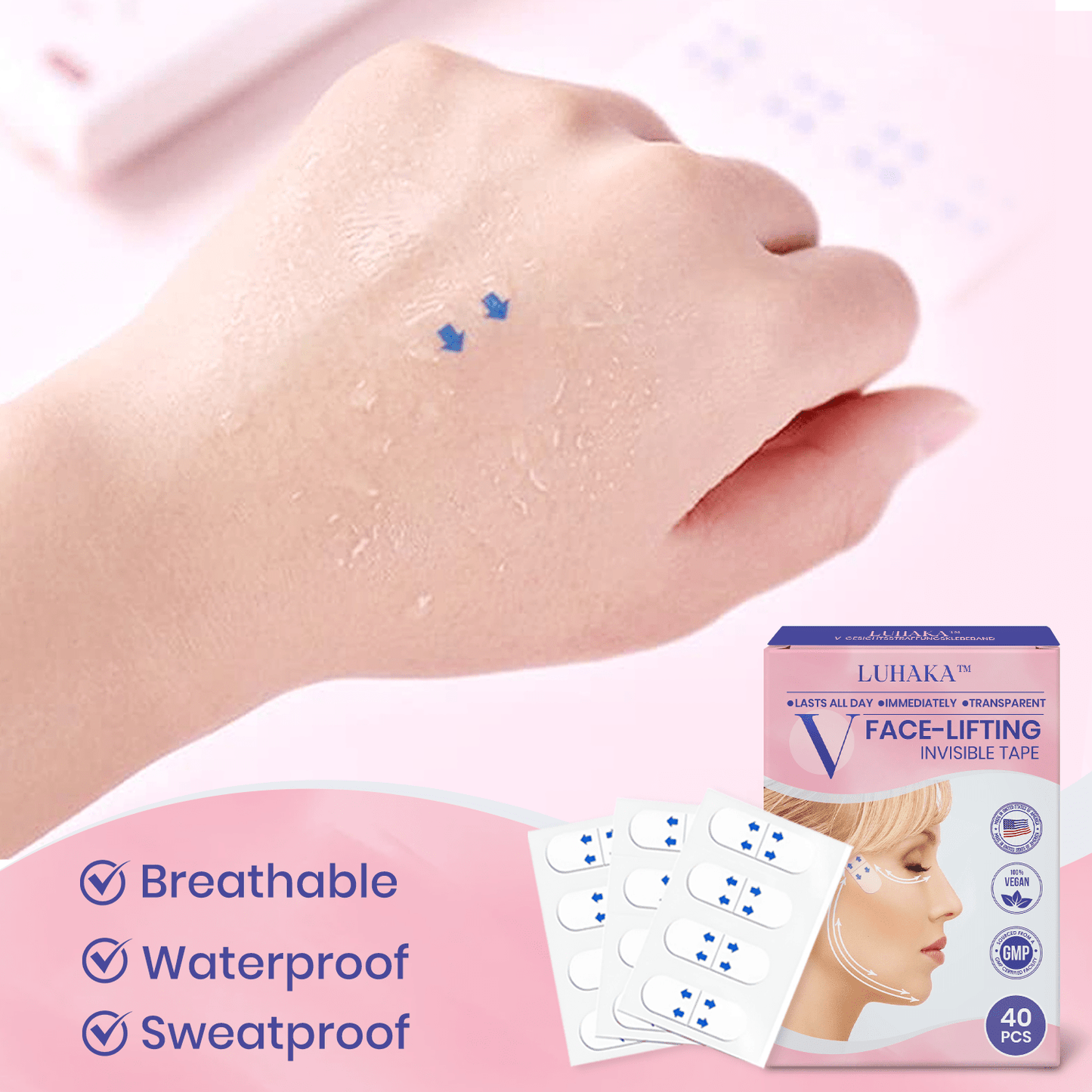 Luhaka™ V-Face Lifting Invisible Adhesive Tape 7