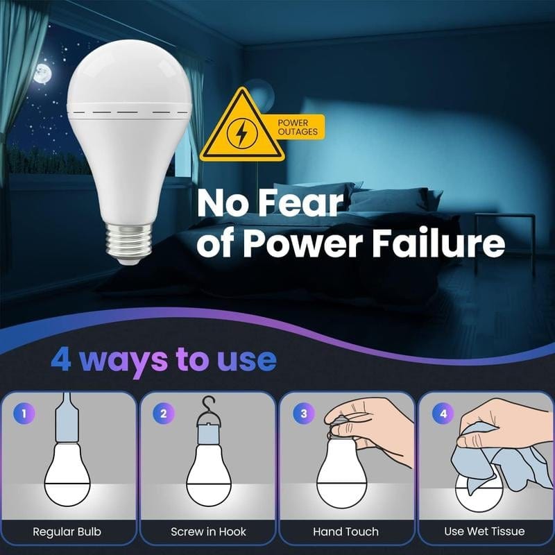 🔥Rechargeable Emergency Billhol® Light Bulbs D01