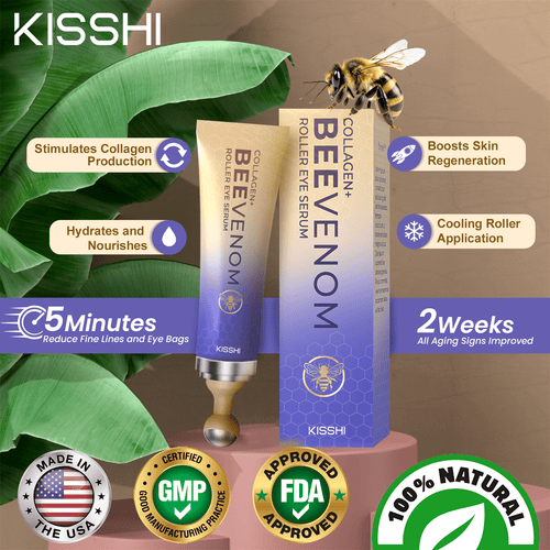 Kisshi™ Collagen+ Bee Venom Roller Eye Cream