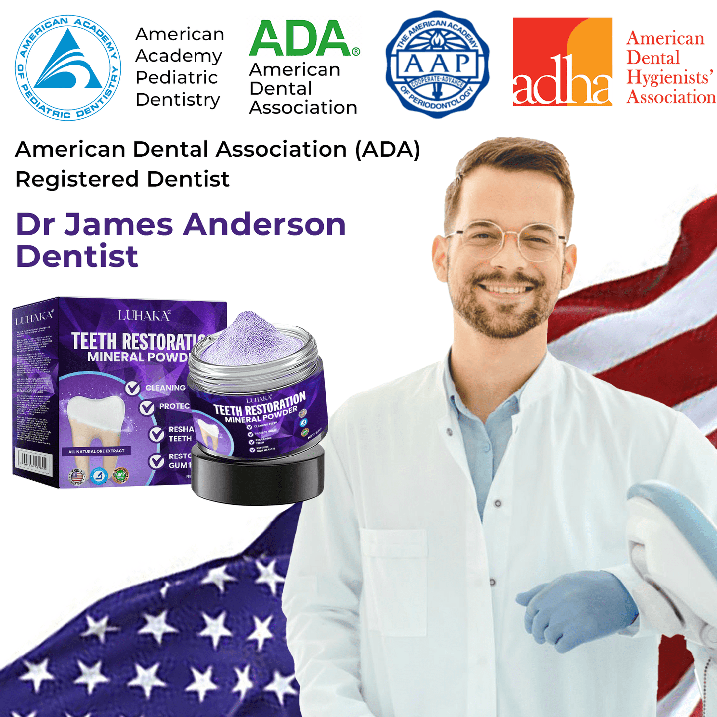 LUHAKA® Dental Repair Mineral Powder