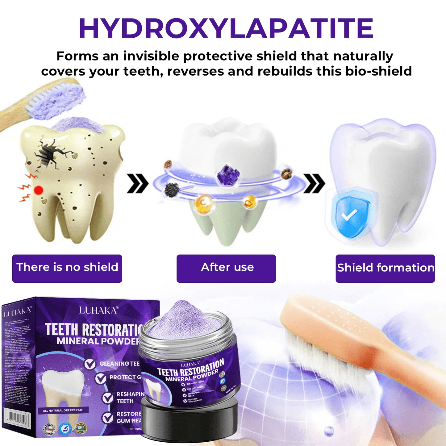 LUHAKA® Dental Repair Mineral Powder