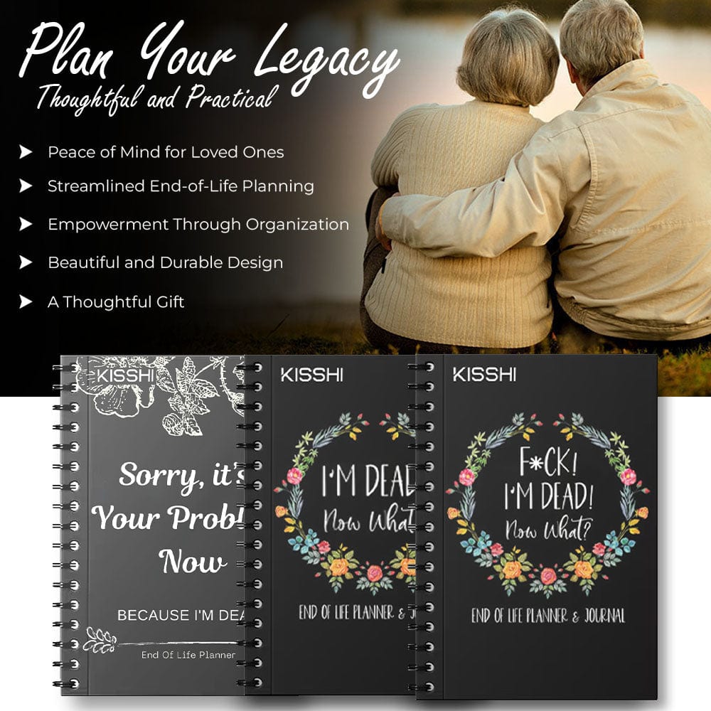 KISSHI™ End of Life Planner Organizer Notebook