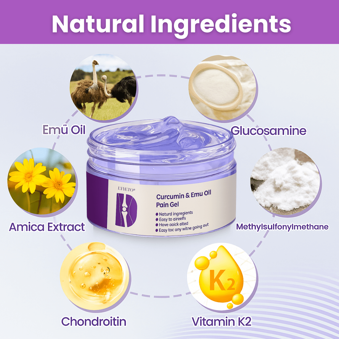 🌿Lyyeto® Curcumin & Emu Oil Pain Gel – 🏥Backed by US Osteopathic Experts