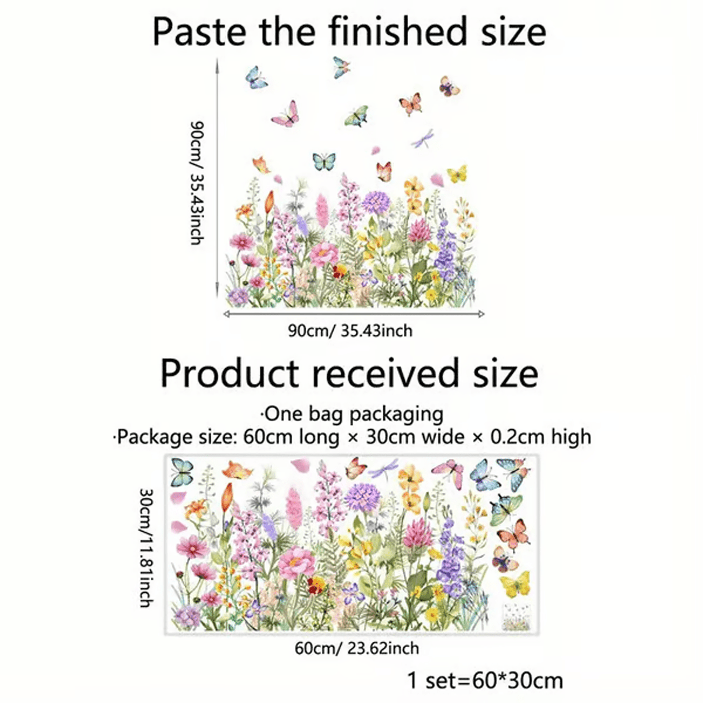 ✨LAST DAY 70% OFF - 💐Colorful Floral Bouquet Window Sticker🖼️(Cut to size freely)Ultra01