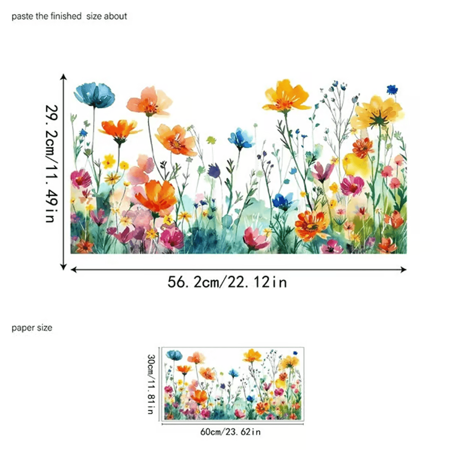 ✨LAST DAY 70% OFF - 💐Colorful Floral Bouquet Window Sticker🖼️(Cut to size freely)Ultra01