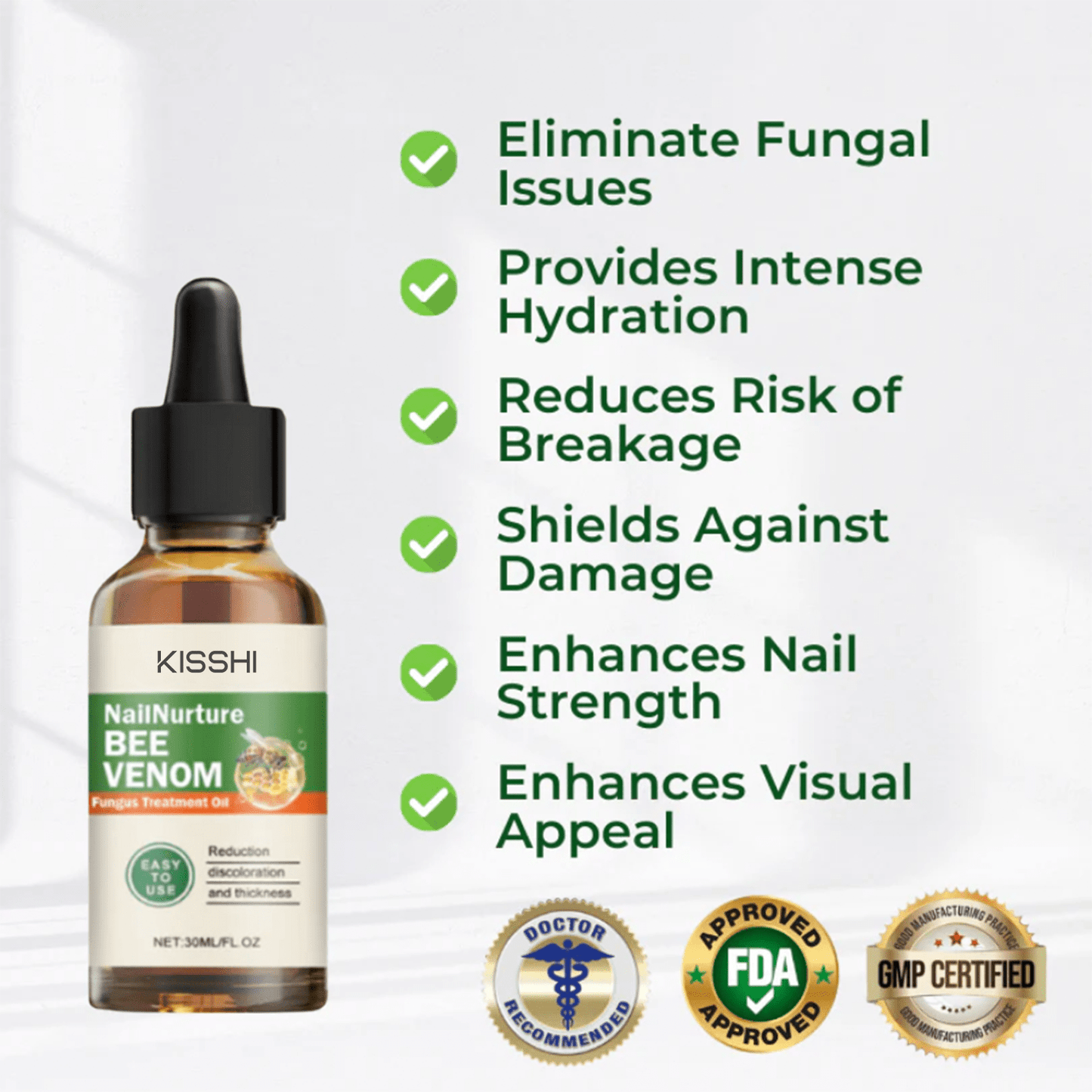 Kisshi™ NailNurture Bee Venom Fungus Treatment Oil