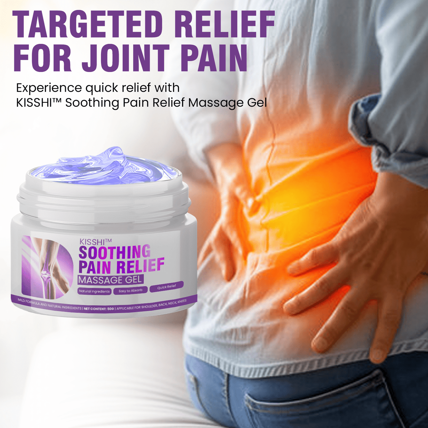 KISSHI™ Turmeric & Emu Oil Arthritis Soothing Pain Relief Massage Gel🇺🇸