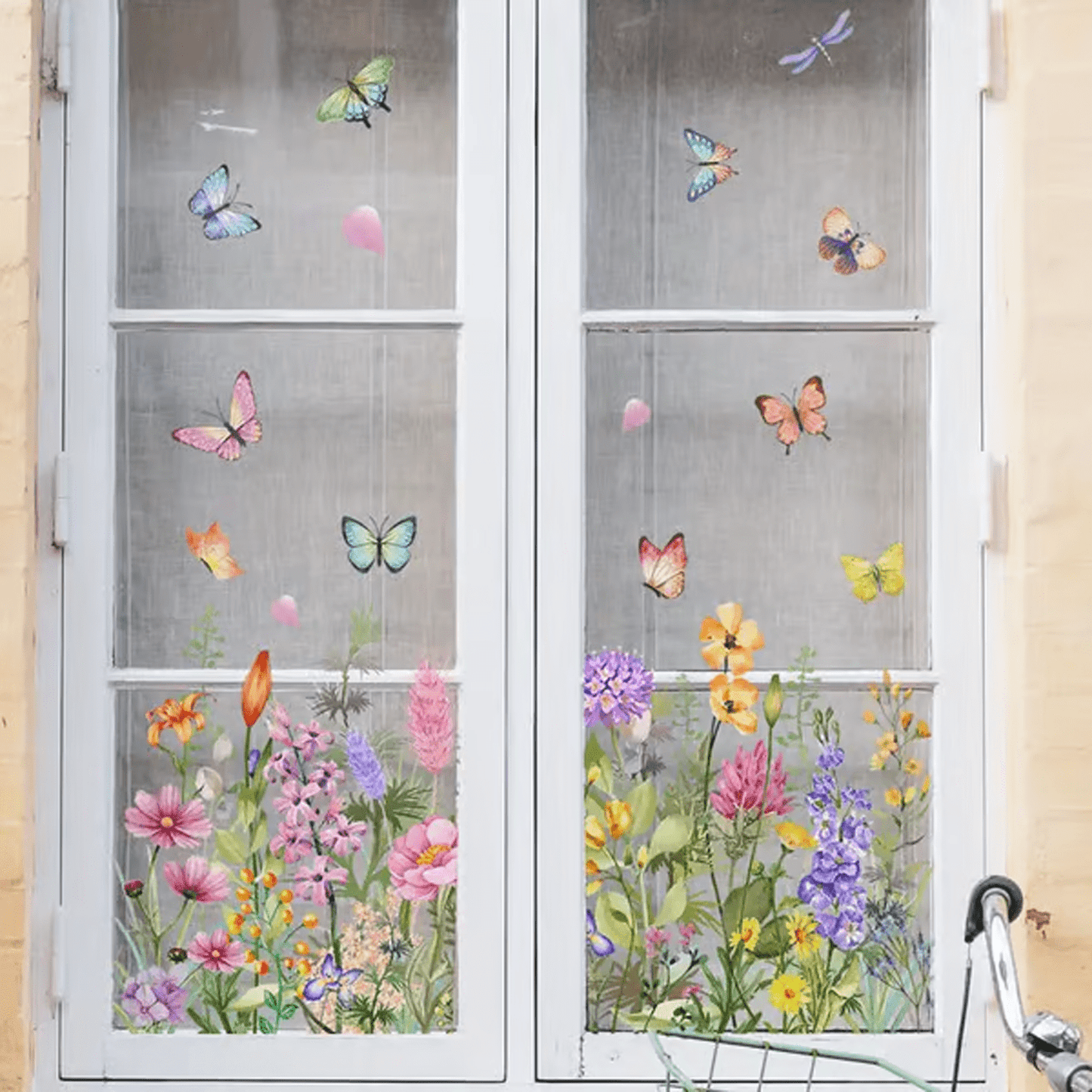 ✨LAST DAY 70% OFF - 💐Colorful Floral Bouquet Window Sticker🖼️(Cut to size freely)Ultra01