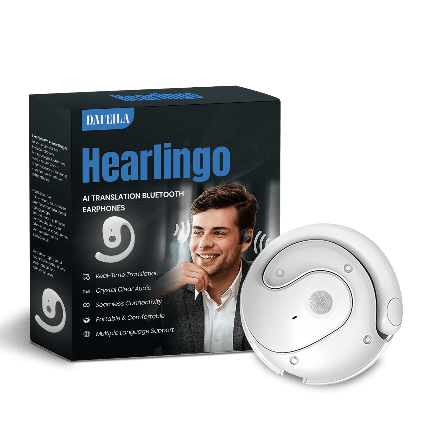 Dafeila™ Hearlingo AI Translation Bluetooth Earphones