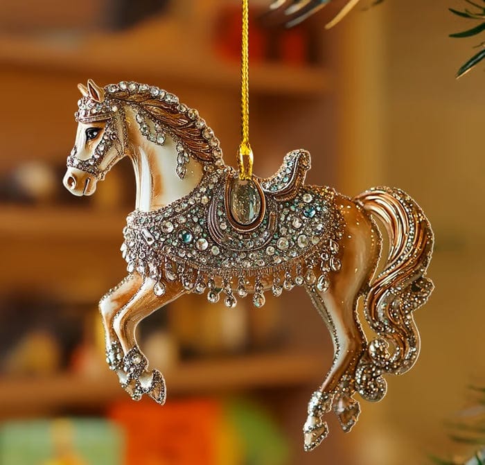 Handmade Horse Christmas Ornament(2D)