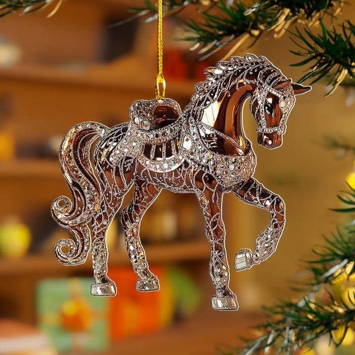 Handmade Horse Christmas Ornament(2D)