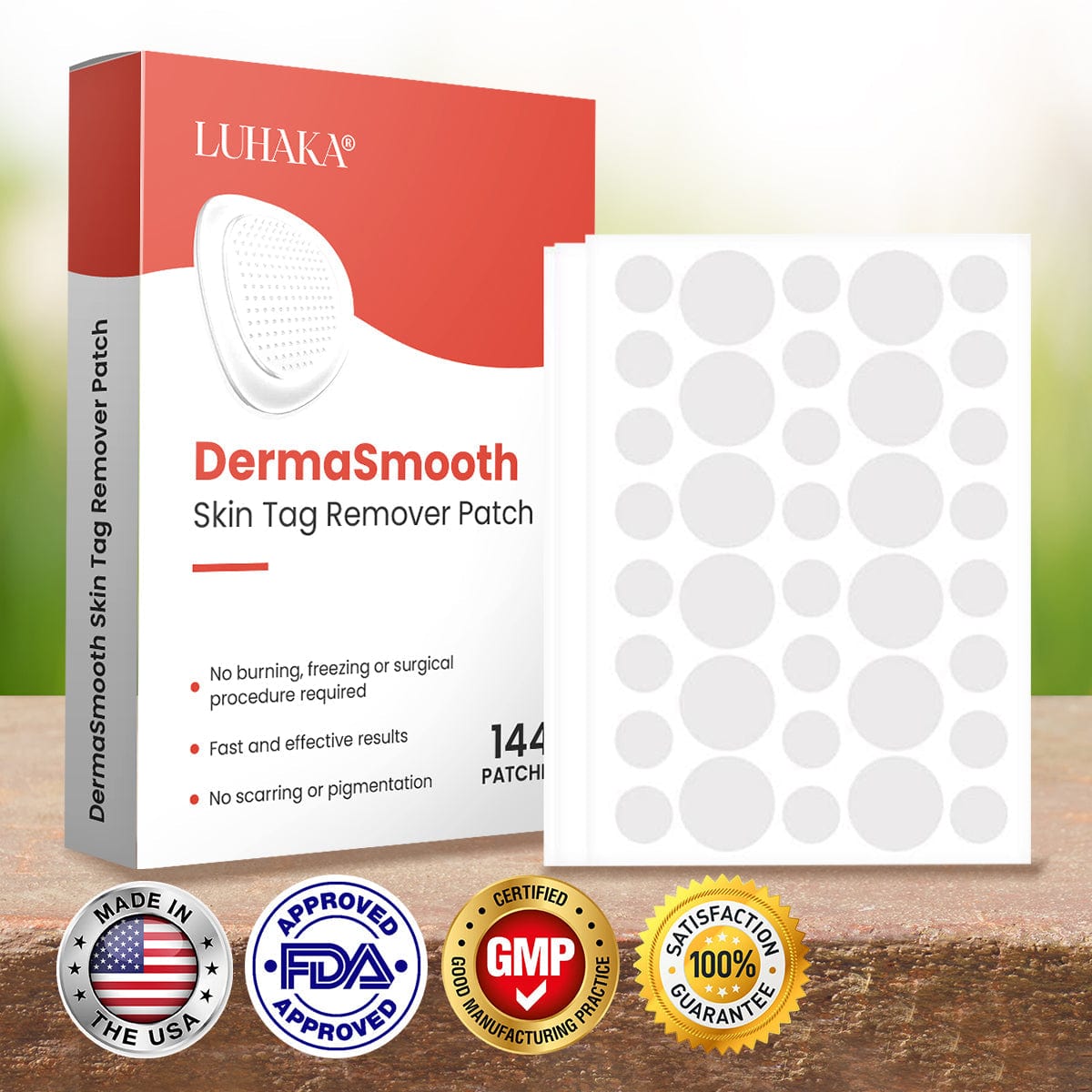 Luhaka® DermaSmooth Skin Tag Remover Patch