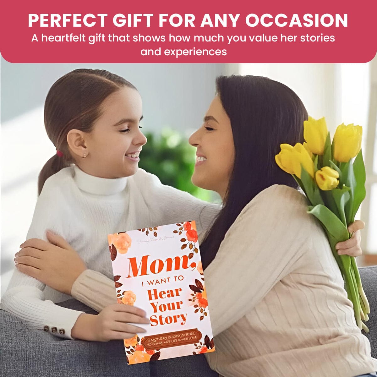 Luhaka® Mom, I Want to Hear Your Story: A Mother’s Guided Journal To Share Her Life & Her Love 🌹Happy Mother's Day