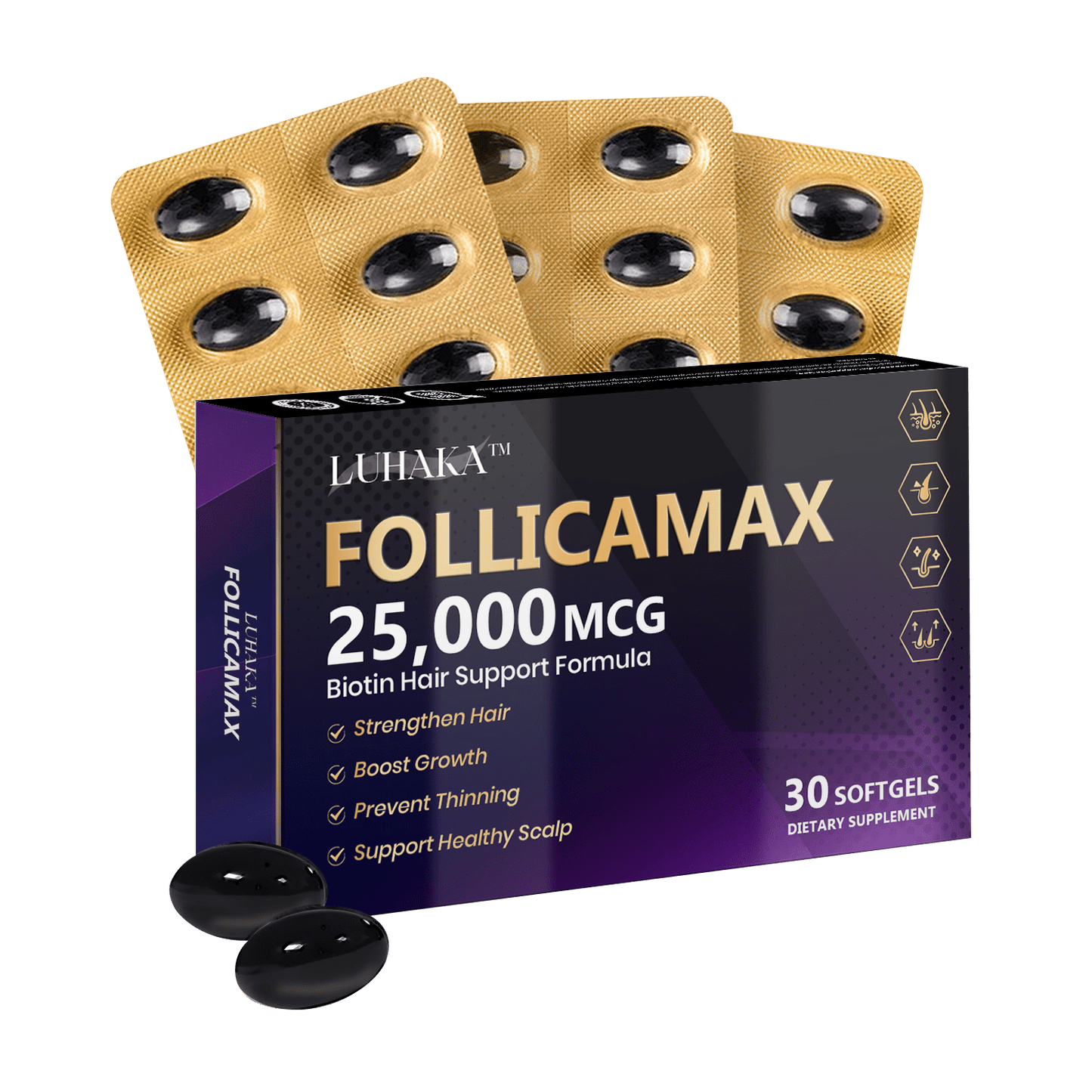Luhaka™ FollicaMax 25,000 MCG Hair Growth Support ⚡️ 2