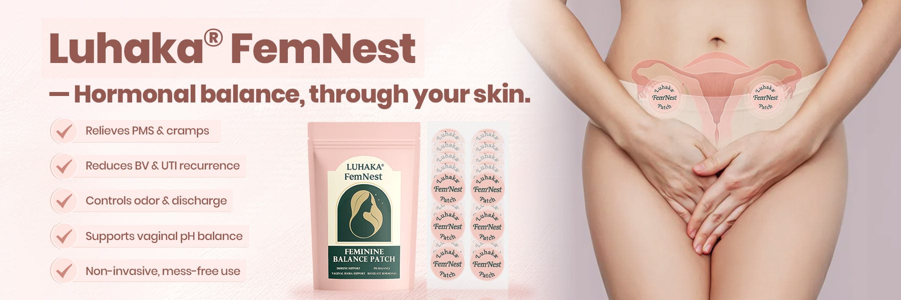 Luhaka® FemNest Feminine Balance Patch 16 001 1e1c65ef ebc8 4c8f 8ad4 a9f012e83451