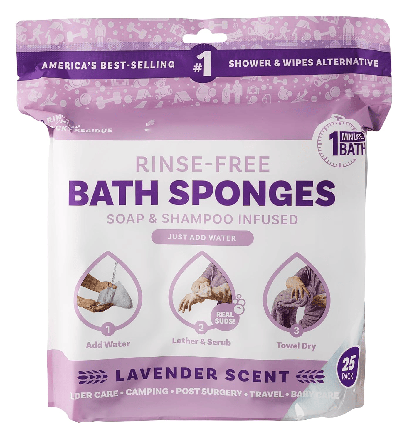 Rinse-Free Sponge Bath