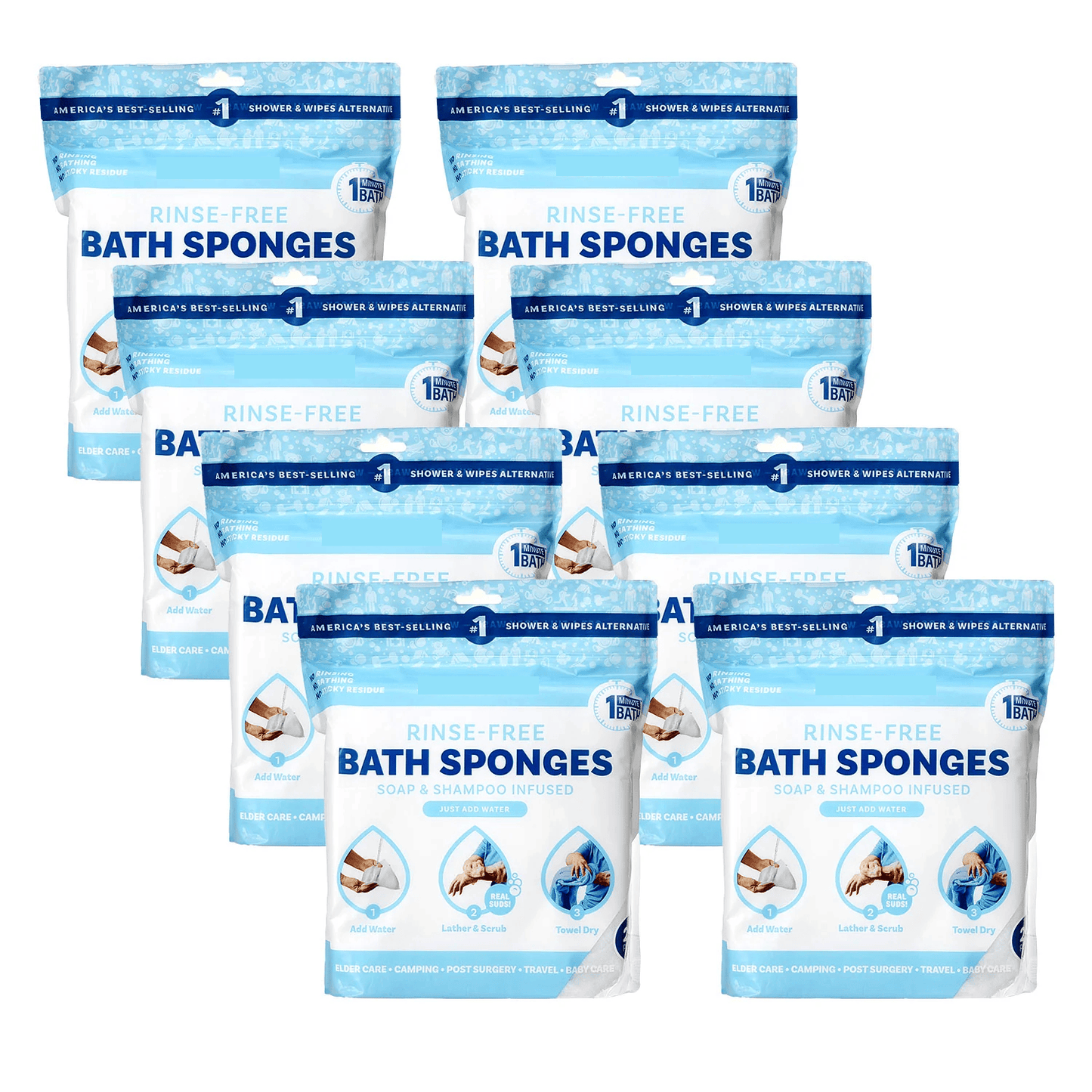 Rinse-Free Sponge Bath