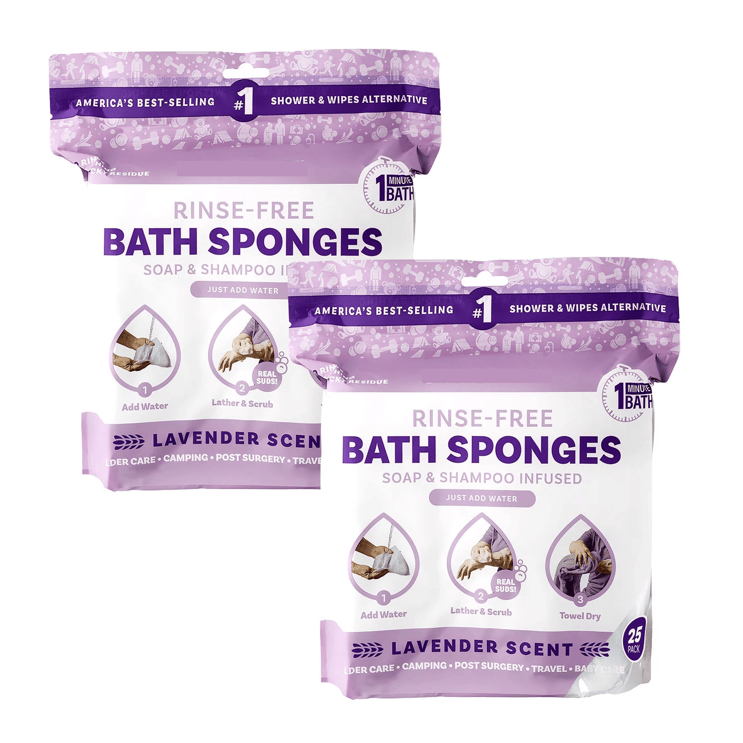 Rinse-Free Sponge Bath