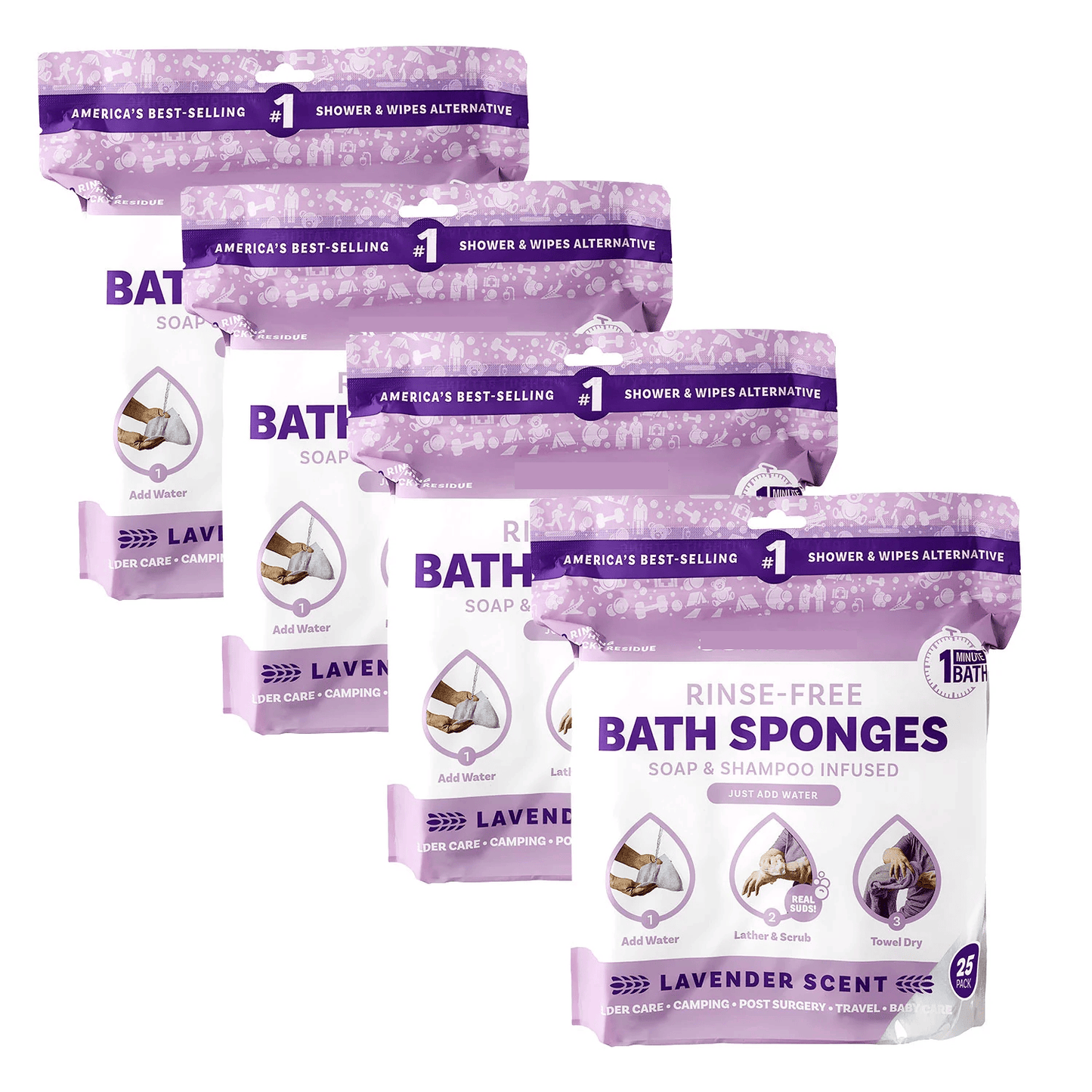 Rinse-Free Sponge Bath