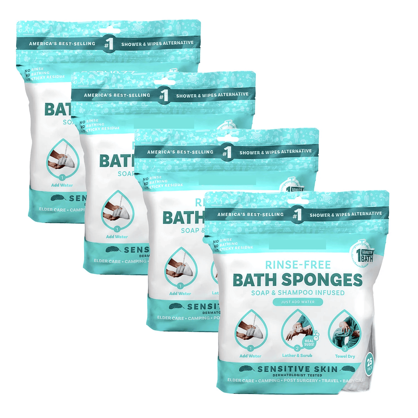 Rinse-Free Sponge Bath