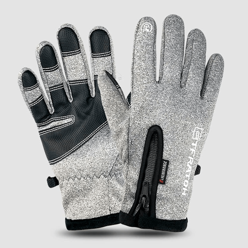 Outdoor Winter Gloves Touchscreen Windproof Full-Finger Fleece Lined for Men Women Sports Travel Daily Activities Unisex ACE 1