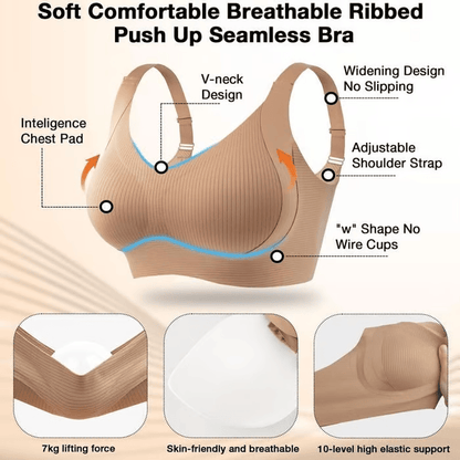 Nawaru® Super Firming Wire-Free Push Up Bra All-Day Comfort No More Sagging🎁3 Packs🔥