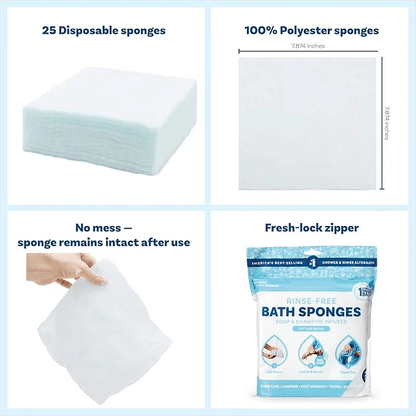 Rinse-Free Sponge Bath