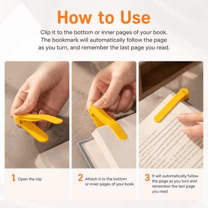 Auto-Follow Bookmark(3pc)🔖Never Lose Your Place Again.