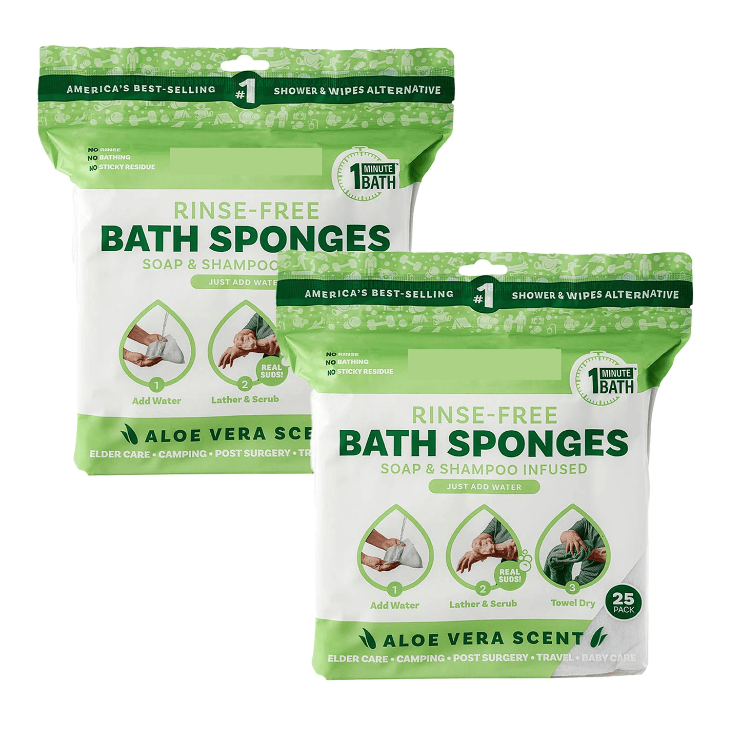 Rinse-Free Sponge Bath