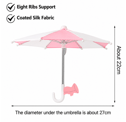 Universal Adjustable Phone Umbrella & Suction Cup Stand