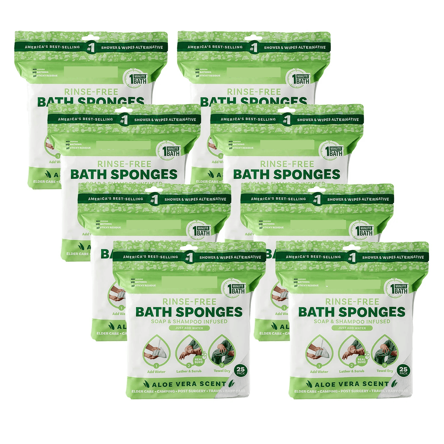 Rinse-Free Sponge Bath