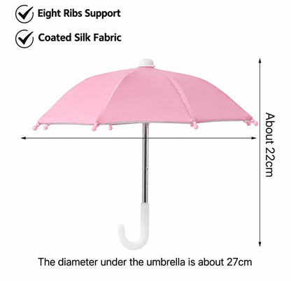 Universal Adjustable Phone Umbrella & Suction Cup Stand