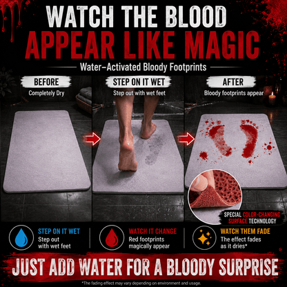 Water-Activated Bloody Bath Mat- 🩸Buy one get one free
