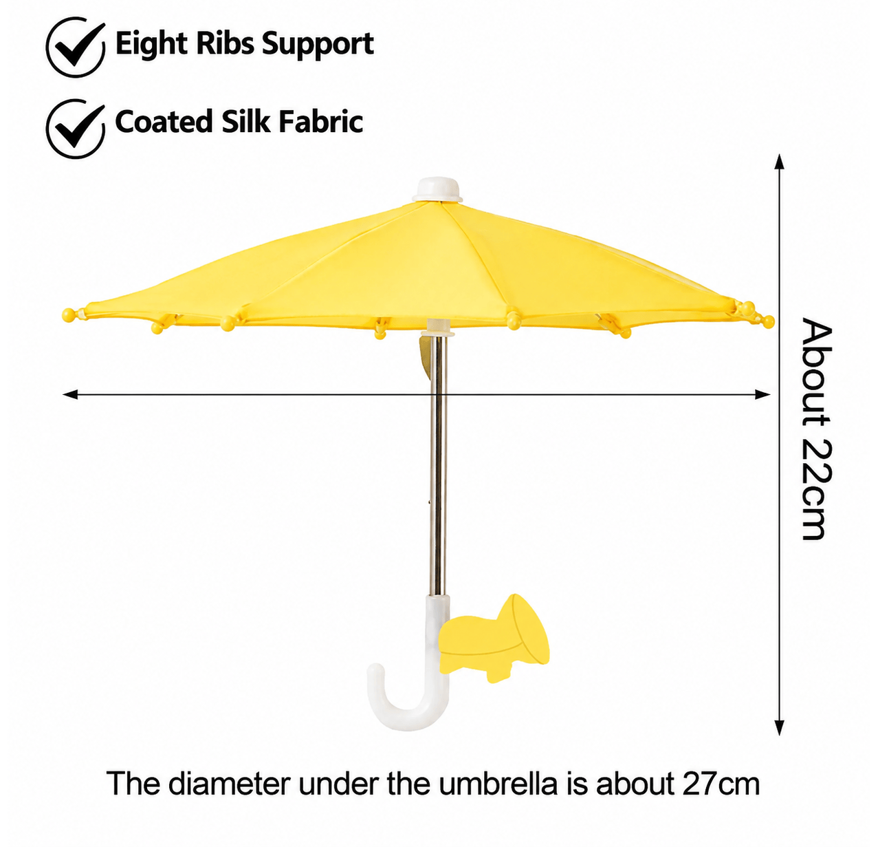 Universal Adjustable Phone Umbrella & Suction Cup Stand