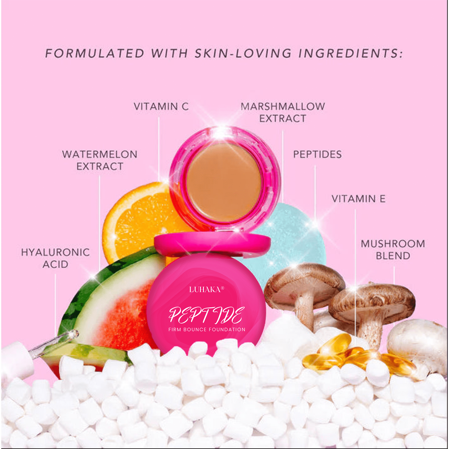 Final 3 Hours: 60% OFF🔥 Luhaka® Peptide Firm Bounce Foundation 🌞8