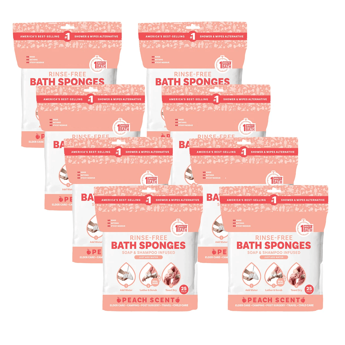 Rinse-Free Sponge Bath