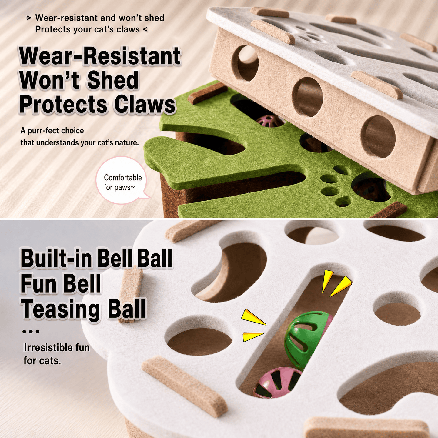 🐱Cat Toy Box with Interactive Maze