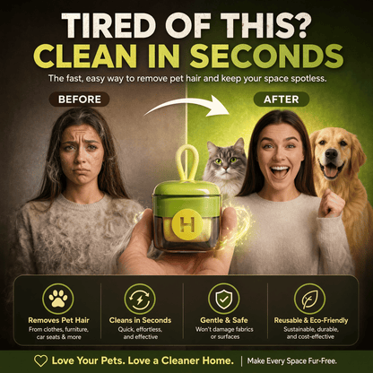 Remove pet hair from your clothes in seconds with no effort  🐶 (Buy 1, Get 1 Free TODAY)