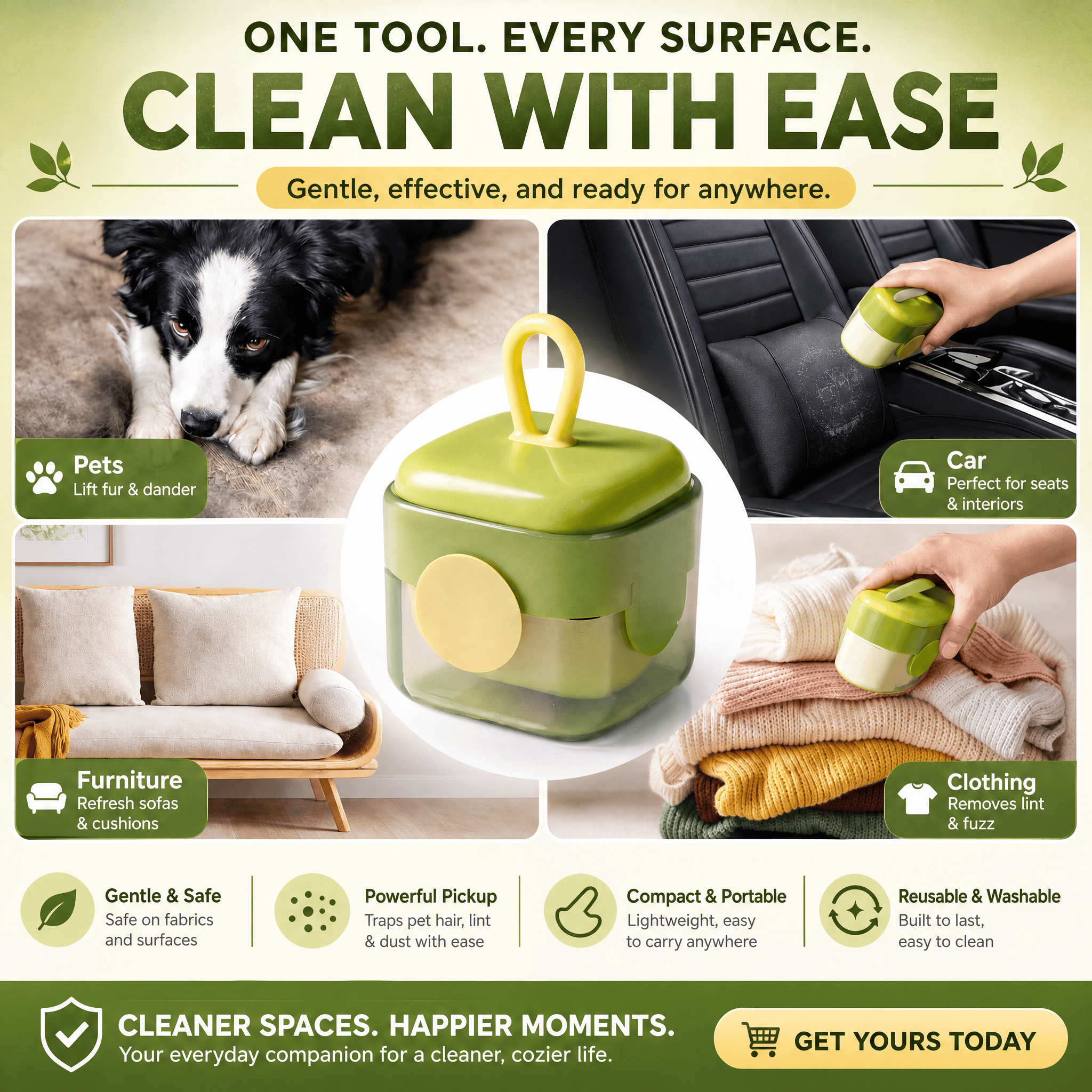 Remove pet hair from your clothes in seconds with no effort  🐶 (Buy 1, Get 1 Free TODAY)