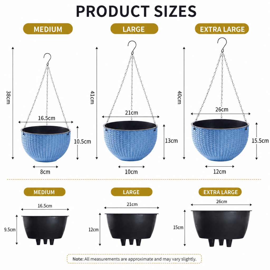 Limited-Time Deal | 15-Day Self-Watering Woven Hanging Planter