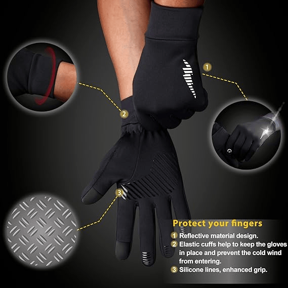 Winter Gloves ACE 2 Women Men Ski Snow Gloves Liner Thermal Warm Touch Screen, Suit for Running, Cycling, Biking, Hiking, Driving, Walking, Typing, Freezer Work, Sports, Soccer, Shooting, Gaming 102