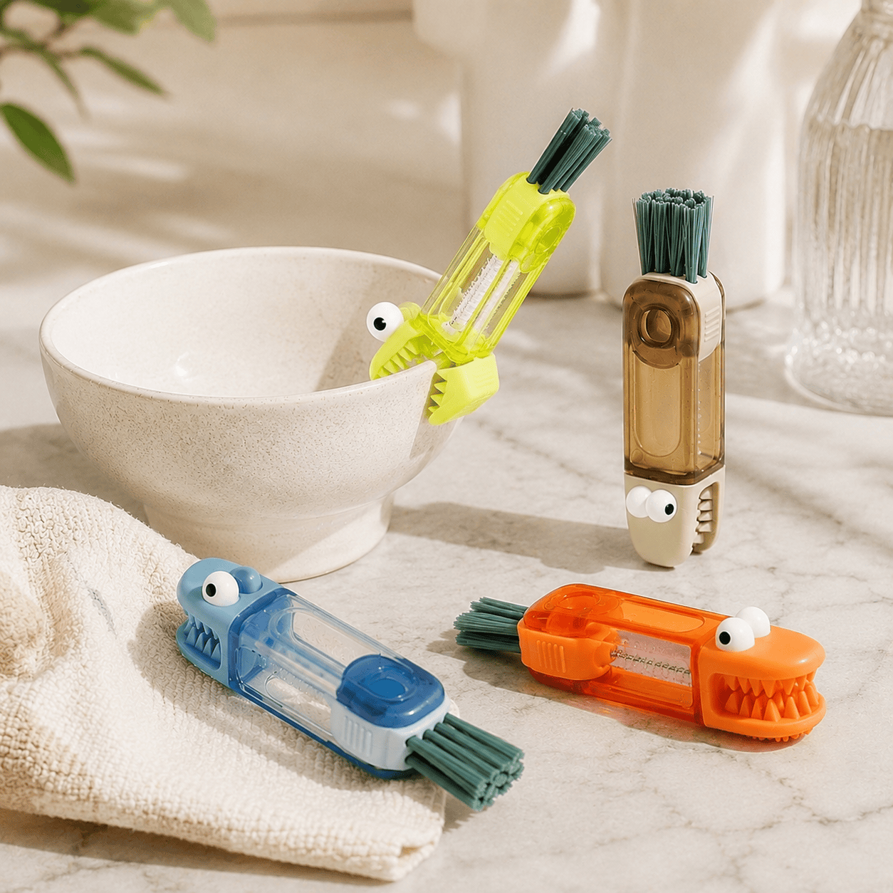 Crocodile Design 3-in-1 Cleaning Brush (3pc)