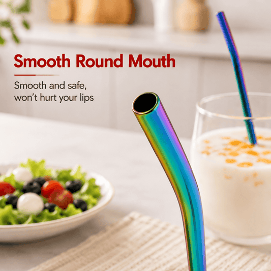 3-in-1 Pocket-Sized & Extendable Premium Stainless Steel Reusable Spoon & Straw