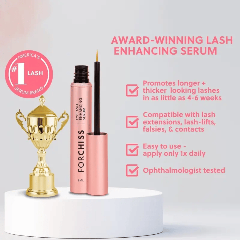 FORCHISS Eyelash Enhancing Serum with Powerful Peptides & Plant Botanicals for Thinning Lashes 3ML Makeup Cosmetic