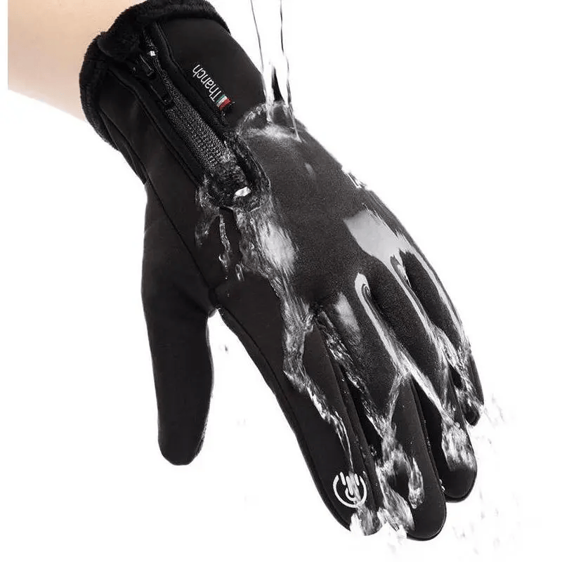 Outdoor Winter Gloves Touchscreen Windproof Full-Finger Fleece Lined for Men Women Sports Travel Daily Activities Unisex ACE 1