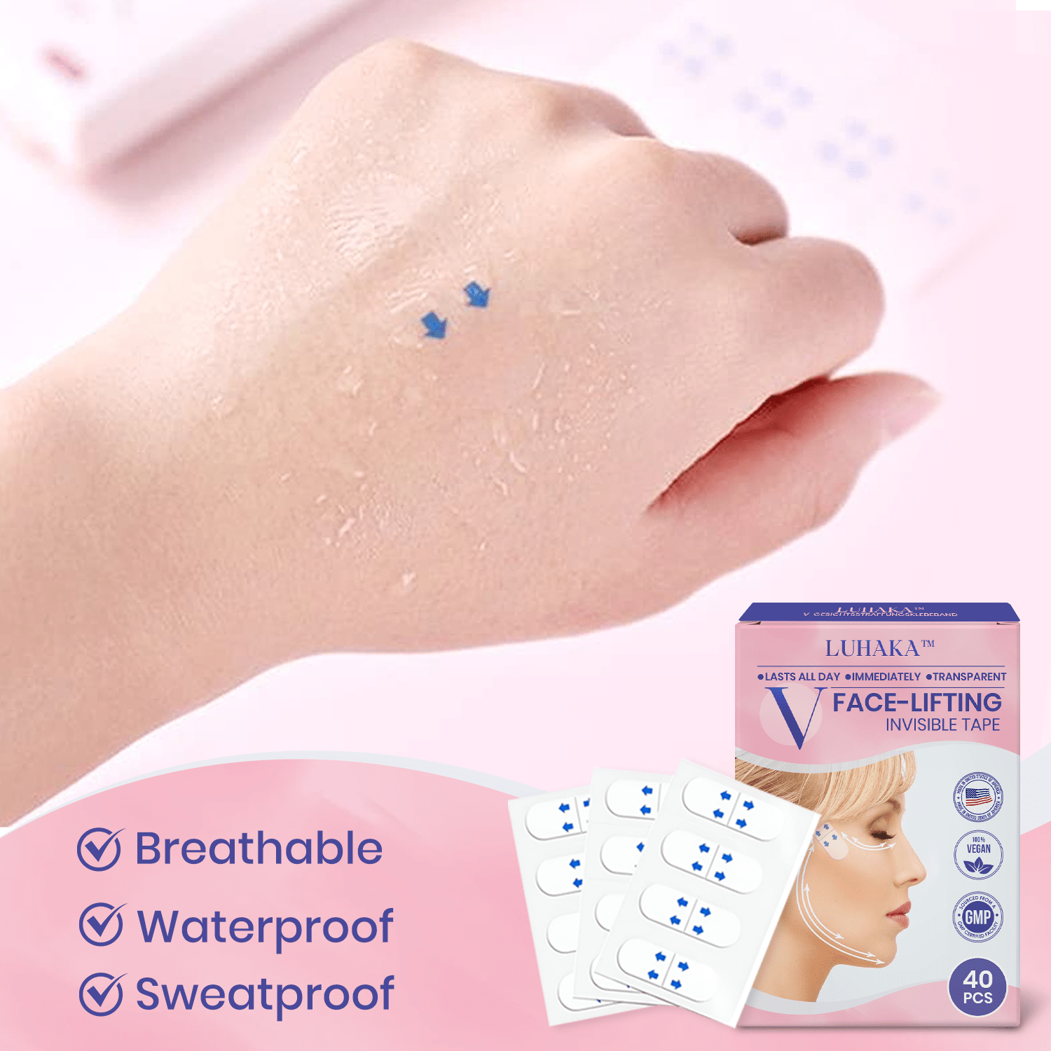 Luhaka™ V-Face Lifting Invisible Adhesive Tape 7