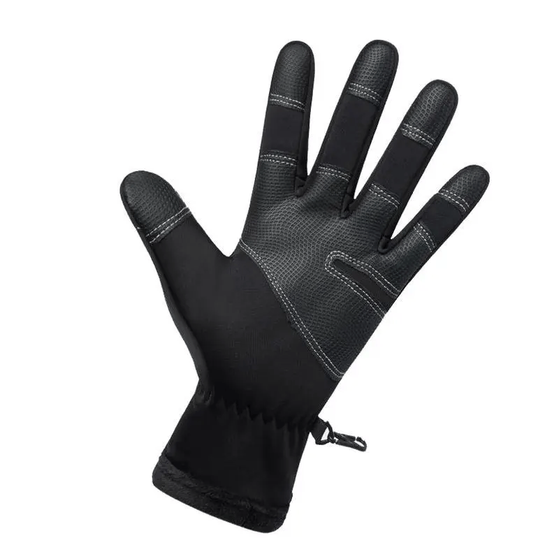 Outdoor Winter Gloves Touchscreen Windproof Full-Finger Fleece Lined for Men Women Sports Travel Daily Activities Unisex ACE 1
