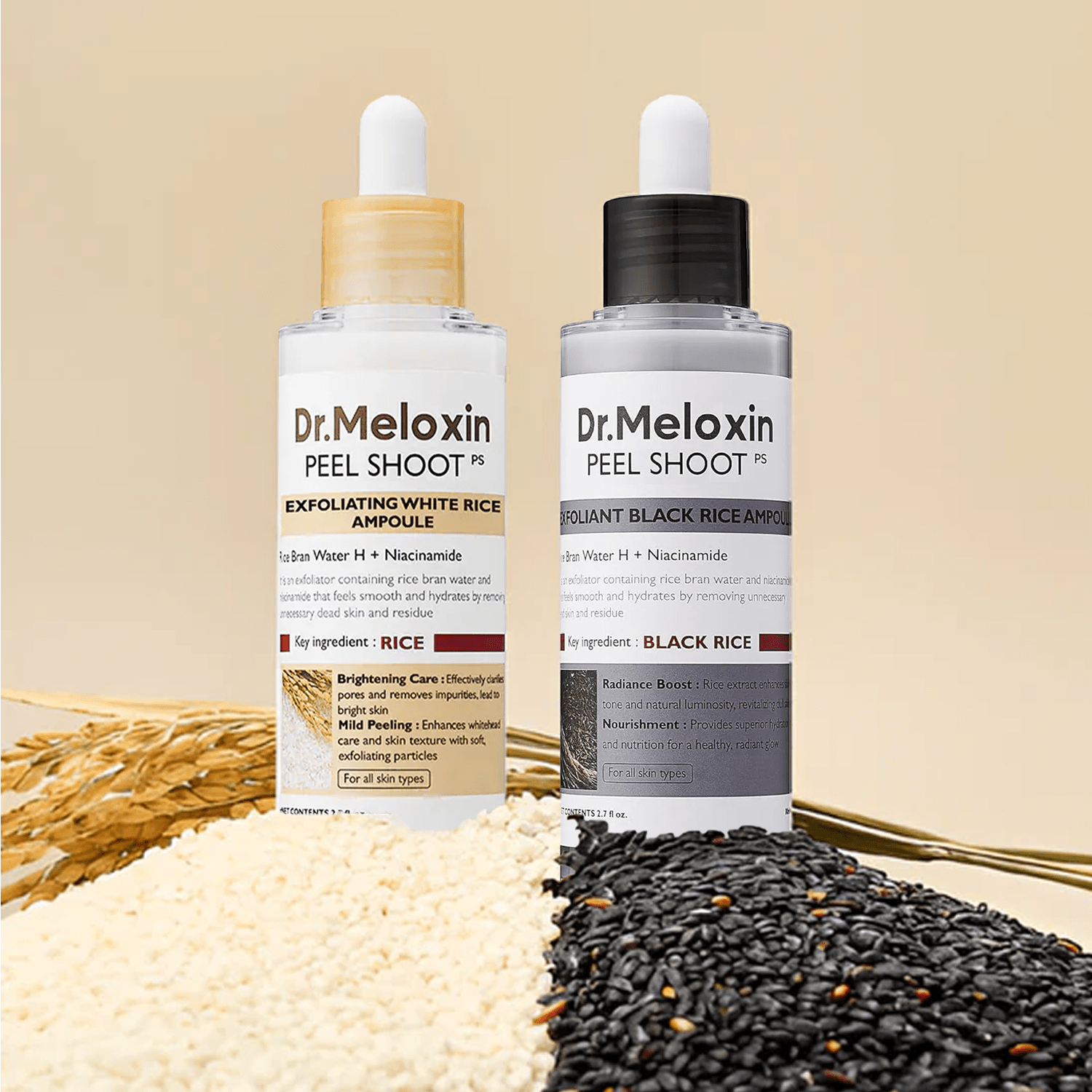 Dr. Meloxin PEEL SHOOT GlowShot Exfoliant Rice Ampoule ❤️